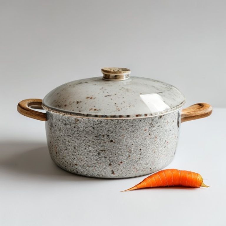 Granite Casserole with Glass Lid 2.5L